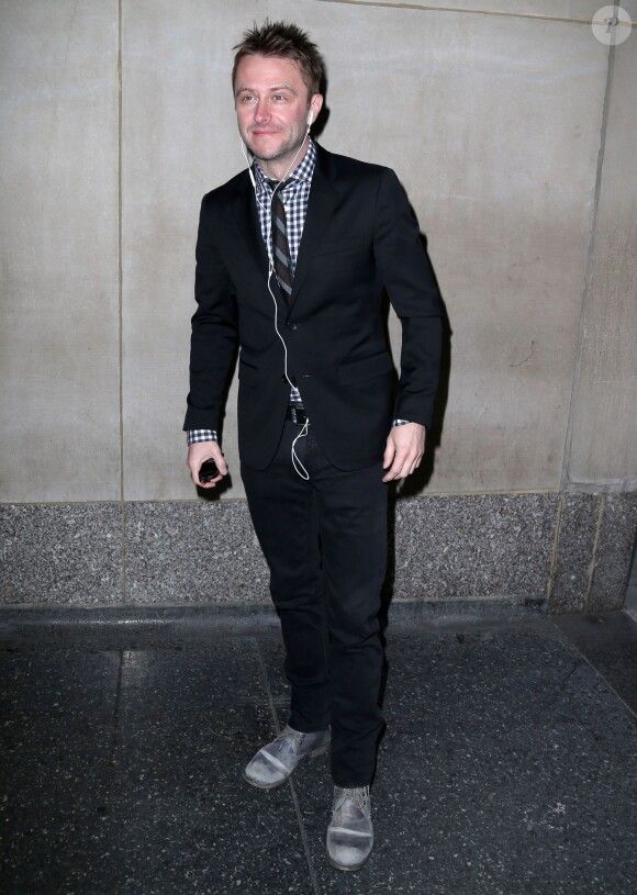 Chris Hardwick allant participer à l'émission "Today" à New York, le 4 novembre 2014.