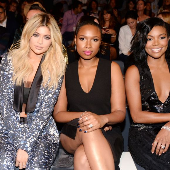 Kylie Jenner, Jennifer Hudson et Gabrielle Union au défilé printemp-été 2016 de Prabal Gurung à New York, le 13 septembre 2015.