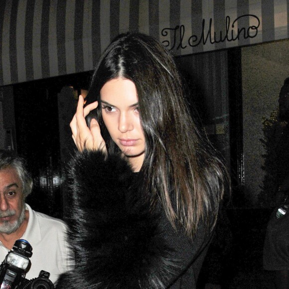 Kendall Jenner au restaurant italien Il Mulino, à New York le 13 septembre 2015.