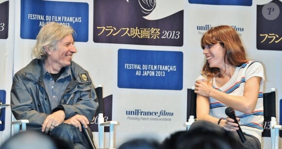 Lou Doillon et son père Jacques Doillon - Conférence de presse du film "Un enfant de toi" au festival du film Francais au Japon à Tokyo le 23 juin 2013