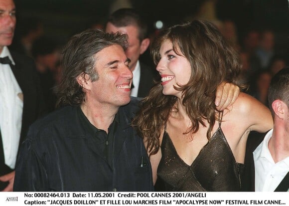 Jacques Doillon et sa fille Lou lors du Festival de Cannes 2001