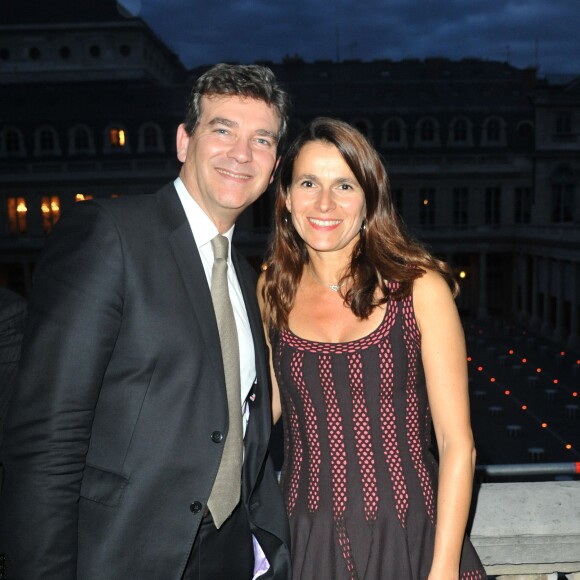 Aurelie Filippetti et Arnaud Montebourg en octobre 2013 à Paris lors de la remise du prix de l'Andam au ministère de la Culture. Ils ont accueilli en septembre 2015 une petite fille, Jeanne.