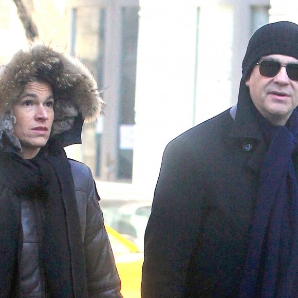 Aurélie Filippetti et Arnaud Montebourg à New York le 22 février 2015.