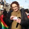 Corinne Masiero - Manifestation en faveur du mariage pour tous à Paris. Le 27 janvier 2013