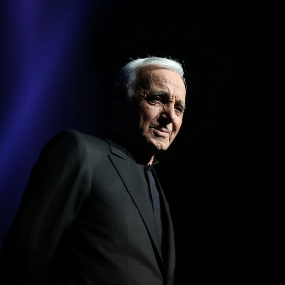 Charles Aznavour - Première représentation de son spectacle au Palais des Sports à Paris le 15 septembre 2015.