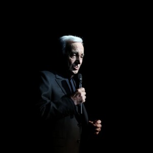 Charles Aznavour - Première représentation de son spectacle au Palais des Sports à Paris le 15 septembre 2015.