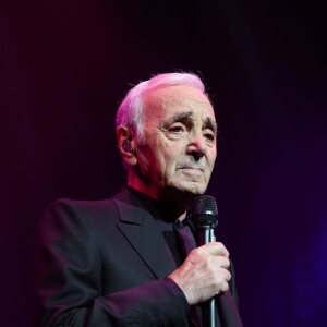 Charles Aznavour - Première représentation de son spectacle au Palais des Sports à Paris le 15 septembre 2015.