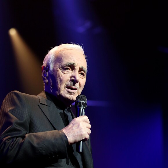 Charles Aznavour - Première représentation de son spectacle au Palais des Sports à Paris le 15 septembre 2015.