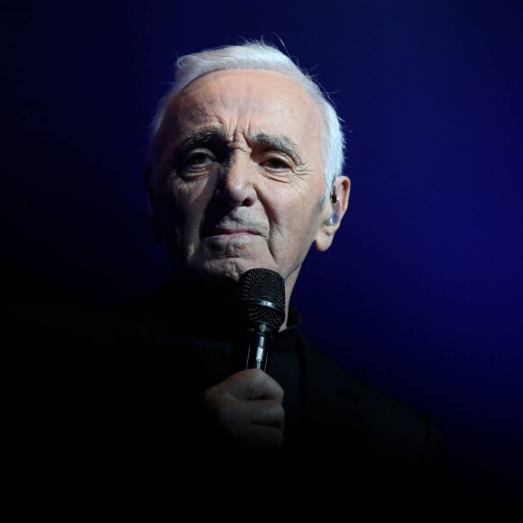 Charles Aznavour - Première représentation de son spectacle au Palais des Sports à Paris le 15 septembre 2015.