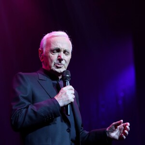 Charles Aznavour - Première représentation de son spectacle au Palais des Sports à Paris le 15 septembre 2015.