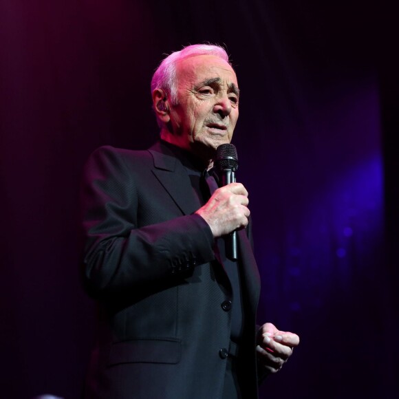 Charles Aznavour - Première représentation de son spectacle au Palais des Sports à Paris le 15 septembre 2015.