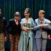 Exclusif - Andy Cocq, Nicole Croisille, Marie-Julie Baup et Lorant Deutsch - Première de la pièce "Irma la douce" au Théâtre de la Porte-Saint-Martin à Paris le 15 septembre 2015.