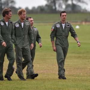 Le prince Harry a assisté le 15 septembre 2015, jour de ses 31 ans, à une parade aérienne commémorant les 75 ans de la Bataille d'Angleterre, à l'aérodrome de Goodwood dans le Sussex. Il devait à l'origine monter à bord d'un Spitfire, mais a renoncé en raison d'un problème mécanique d'un des appareils, préférent laisser la place au vétéran Tom Neil et à des blessés de guerre.