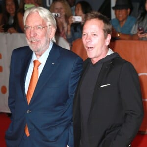 Kiefer Sutherland, Donald Sutherland à la première de 'Forsaken' lors du Festival international du film 2015 à Toronto, le 16 septembre 2015