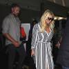 Jessica Simpson et son mari Eric Johnson arrivent à l'aéroport de LAX à Los Angeles, le 11 septembre 2015