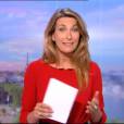 Anne-Claire Coudray prend l'antenne pour son JT de 20 heures, le samedi 19 septembre 2015.