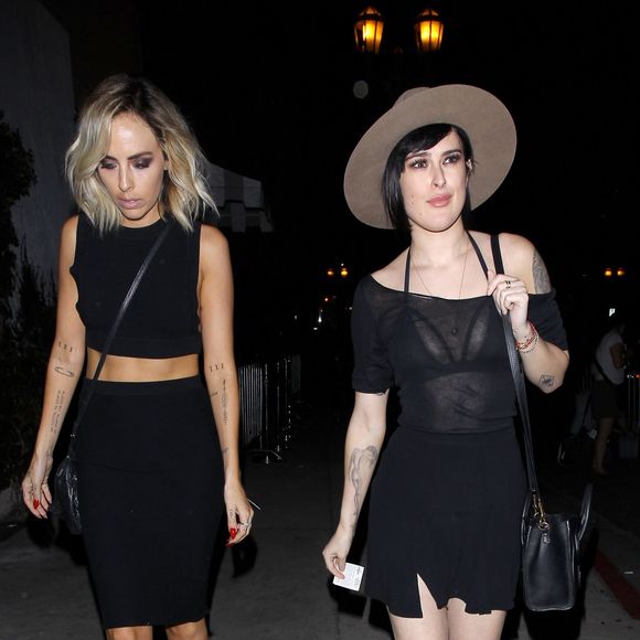 Rumer Willis à la sortie de l'établissement "Le Jardin" à Hollywood, Los Angeles, le 27 août 2015