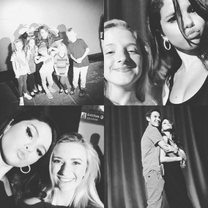 Selena Gomez rencontre ses fans lors du tournage de son clip Same Old Love.