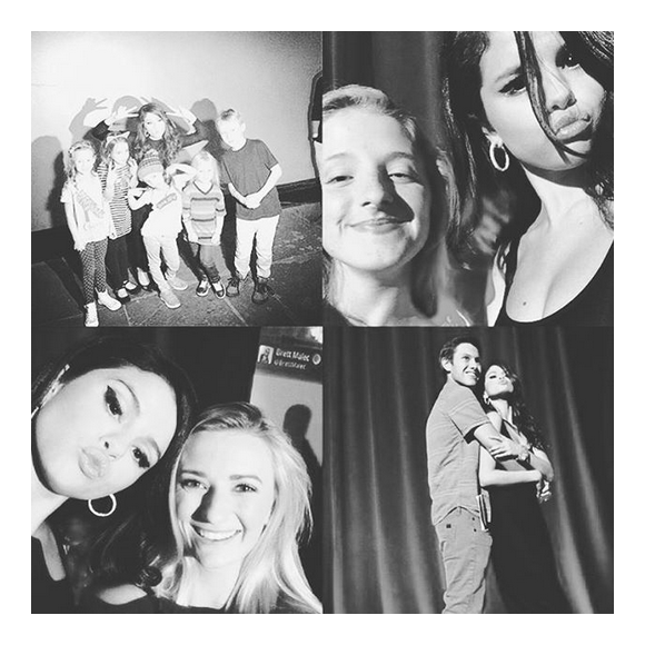 Selena Gomez rencontre ses fans lors du tournage de son clip Same Old Love.