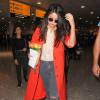 Selena Gomez à l'aéroport d'Heathrow à Londres le 20 septembre 2015