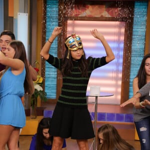 Selena Gomez sur le plateau de 'Despierta America' pour la promotion de son fil 'Hotel Transylvania 2' à Miami le 18 septembre 2015