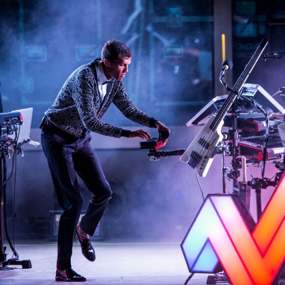 Stromae en concert à Las Vegas, le 16 avril 2015.