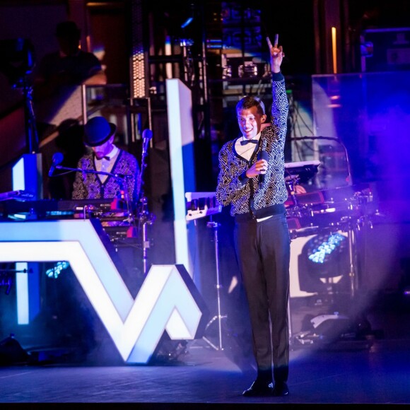 Stromae en concert à Las Vegas, le 16 avril 2015.