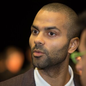 Tony Parker lors de l'annonce de la création de l'Académie Tony Parker, à Villeurbanne le 22 septembre 2015