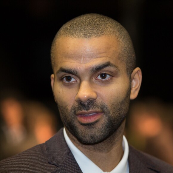 Tony Parker lors de l'annonce de la création de l'Académie Tony Parker, à Villeurbanne le 22 septembre 2015