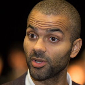 Tony Parker lors de l'annonce de la création de l'Académie Tony Parker, à Villeurbanne le 22 septembre 2015