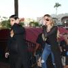 Kim et sa soeur Khloe Kardashian retrouvaient leur mère Kris Jenner, accompagné de son homme Corey Gamble, pour l'anniversaire de leur grand-mère Mary Jo chez George à The Cove, à San Diego, le 22 septembre 2015