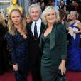 Glenn Close, sa fille Annie et David Shaw à Los Angeles le 26 février 2012 pour les Oscars