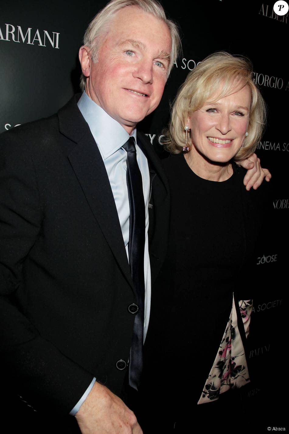Glenn Close et David Shaw à New York le 13 décembre 2011 Purepeople