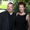 Portrait de Natacha Polony et son mari Périco Légasse. Août 2015.