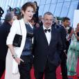Natacha Polony et son mari Périco Légasse - Montée des marches du film "The Little Prince" (Le Petit Prince) lors du 68e Festival International du Film de Cannes, à Cannes le 22 mai 2015.