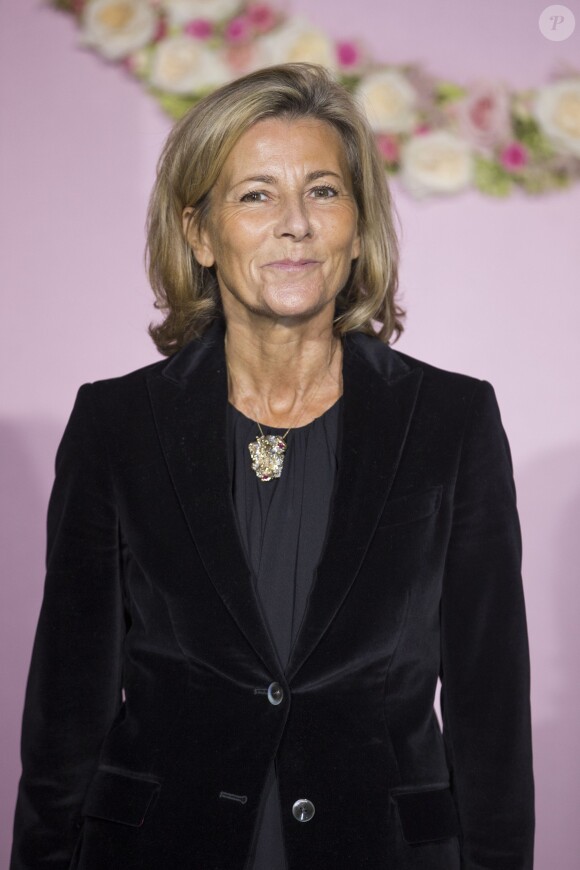 Claire Chazal lors de la soirée de Gala de l'Opéra de Paris. Le 24 septembre 2015