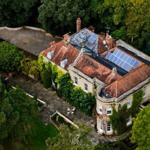 Exclusif - Vue aérienne de la propriété de George Clooney et sa femme Amal dans le comté de Berkshire, le 10 octobre 2014.