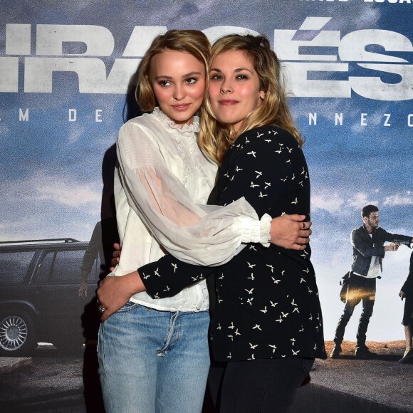 Lily-Rose Depp et Alysson Paradis - Avant-Première du film "Les Enragés" au cinéma UGC Les Halles à Paris le 28 septembre 2015.
