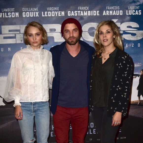 Lily-Rose Depp, Guillaume Gouix et Alysson Paradis - Avant-Première du film "Les Enragés" au cinéma UGC Les Halles à Paris le 28 septembre 2015.