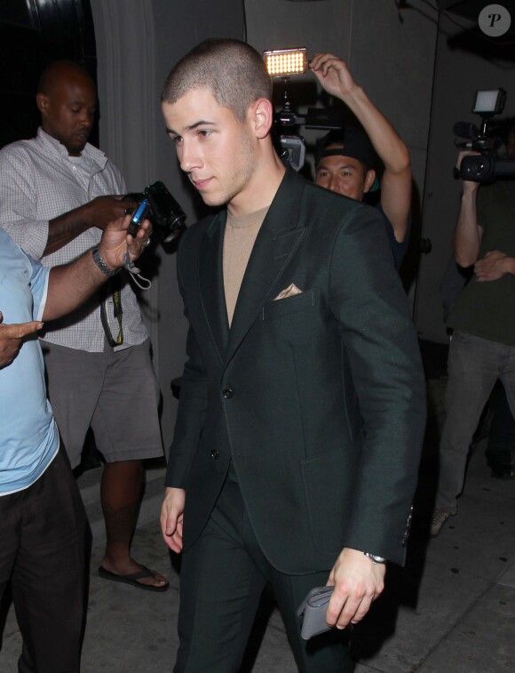 Nick Jonas au restaurant Craig de West Hollywood le 21 septembre 2015.