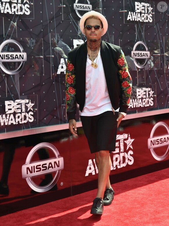 Chris Brown - People aux BET Awards 2015 à Los Angeles le 28 juin 2015.
