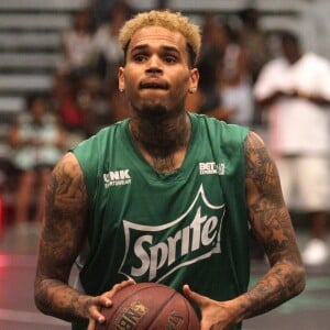 Chris Brown - Match de basket "Sprite Celebrity Basketball Game" à Los Angeles le 27 juin 2015.