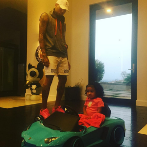 Chris Brown et sa fille Royalty / photo postée sur Instagram.