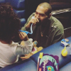 Chris Brown et sa fille Royalty / photo postée sur Instagram.