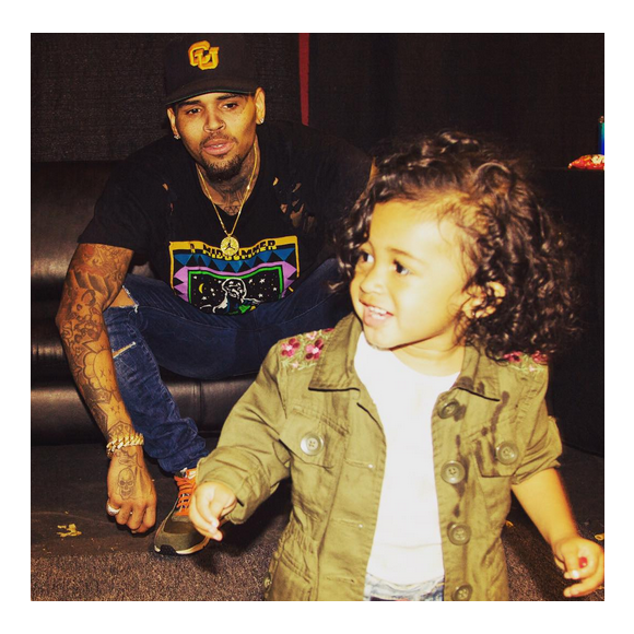 Chris Brown et sa fille Royalty / photo postée sur Instagram.