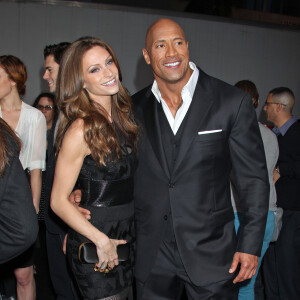 Dwayne Johnson, Lauren Hashian - Premiere du film "G.I. Joe : Retaliation" a Los Angeles, le 28 mars 2013.