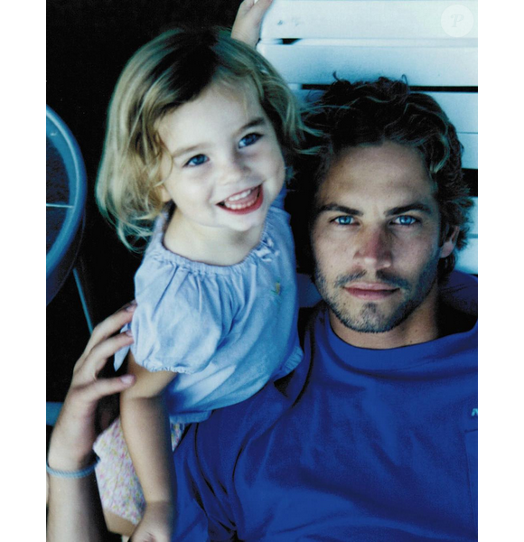 Meadow Walker avec son père Paul Walker - photo publiée le 12 septembre 2015