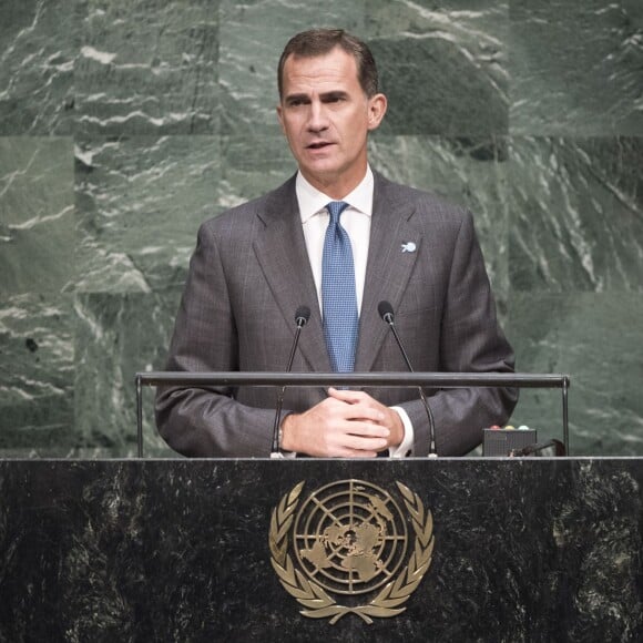 Le roi Felipe VI d'Espagne aux Nations unies à New York le 25 septembre 2015.