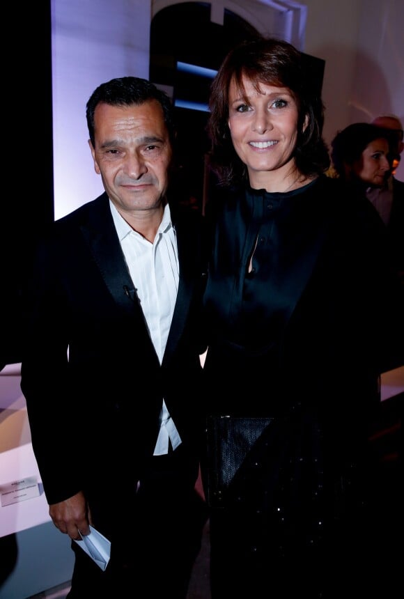Philippe Bénacin et Carole Rousseau - Soirée pour les 90 ans de la marque " Rochas" à Paris le 30 septembre 2015.