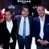 Philippe Bénacin, Pierre Lellouche et Jean Madar - Soirée pour les 90 ans de la marque " Rochas" à Paris le 30 septembre 2015.